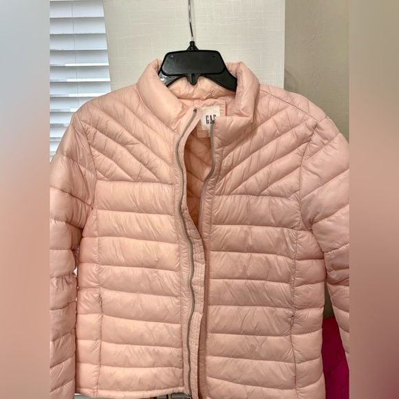 GAP Cold Control Lightweight Misty Pink Rose Puffer Jacket- Size XL - Picture 5 of 10